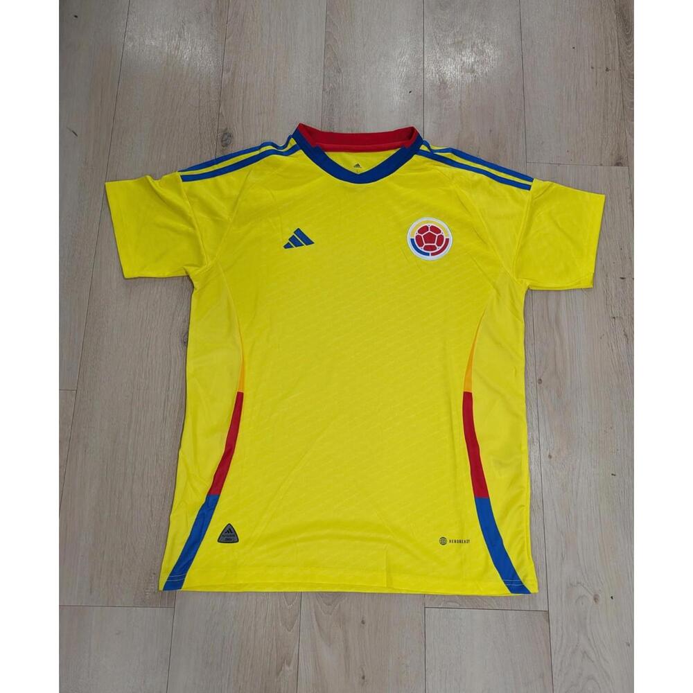 Mens Adidas‎ Aeroready Yellow 2024 Columbia National Soccer Team Jersey Size L